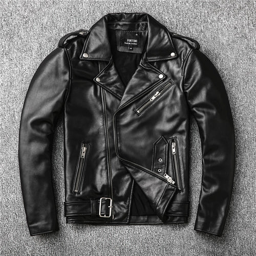 Free shipping,Sales!Brand new genuine leather jacket.mens motor biker sheepskin coat.slim plus size jackets.leather outwear