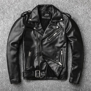 Free shipping,Sales!Brand new genuine leather jacket.mens motor biker sheepskin coat.slim plus size jackets.leather outwear