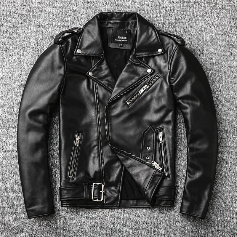 Free shipping,Sales!Brand new genuine leather jacket.mens motor biker sheepskin coat.slim plus size jackets.leather outwear