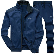 Load image into Gallery viewer, CYSINCOS Men Sets Fashion Autumn Spring Sporting Suit Sweatshirt +Sweatpants Mens Clothing 2 Pieces Sets Slim Tracksuit Hoodies