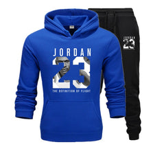 Load image into Gallery viewer, New Men Hoodies Suit Jordan 23 Tracksuit Sweatshirt Suit Fleece Hoodie+Sweat pants Jogging Homme Pullover 3XL Sporting Suit Male