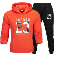 Load image into Gallery viewer, New Men Hoodies Suit Jordan 23 Tracksuit Sweatshirt Suit Fleece Hoodie+Sweat pants Jogging Homme Pullover 3XL Sporting Suit Male