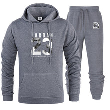 Load image into Gallery viewer, New Men Hoodies Suit Jordan 23 Tracksuit Sweatshirt Suit Fleece Hoodie+Sweat pants Jogging Homme Pullover 3XL Sporting Suit Male