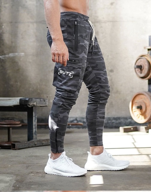 Men's jogging pocket design sweatpants New cotton camouflage men's